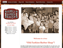 Tablet Screenshot of denvillefamilybarber.com